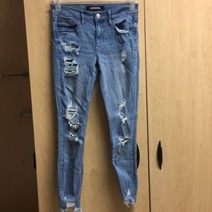 Express ripped jeans